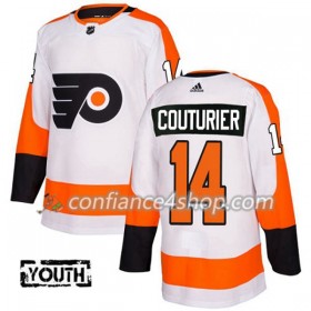 Adidas Maillot de Hockey Philadelphia Flyers Sean Couturier 14 2017-2018 Blanc Authentic - Enfant